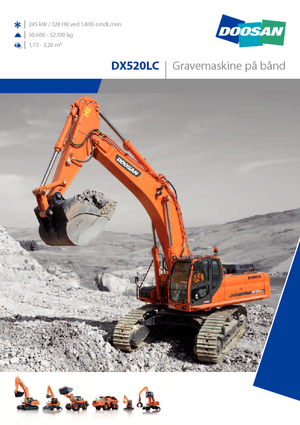 Excavatoare pe șenile Doosan DX 520 LC