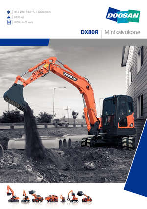Excavatoare pe șenile Doosan DX 80 R