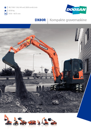 Excavatoare pe șenile Doosan DX 80 R