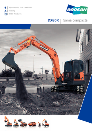 Excavatoare pe șenile Doosan DX 80 R