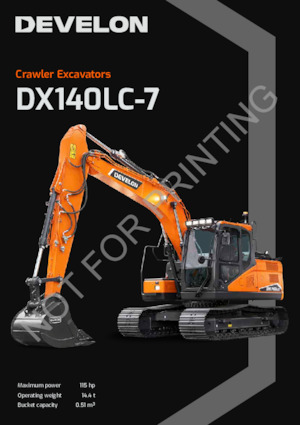 Excavatoare pe șenile Develon DX140LC-7