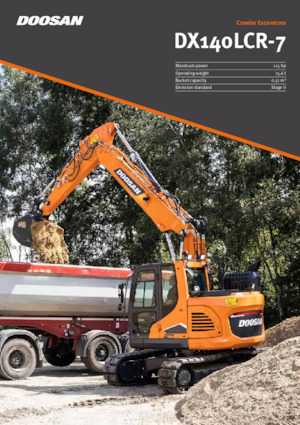 Excavatoare pe șenile Doosan DX140LCR-7