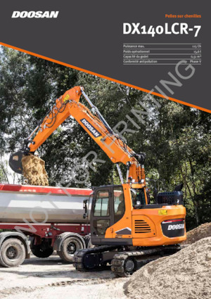 Excavatoare pe șenile Doosan DX140LCR-7