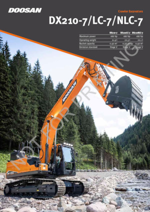 Excavatoare pe șenile Doosan DX210-7