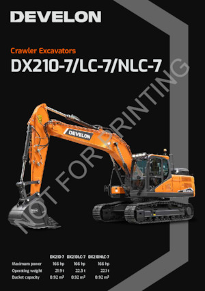 Excavatoare pe șenile Develon DX210-7 