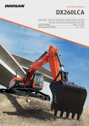 Excavatoare pe șenile Doosan DX260LCA