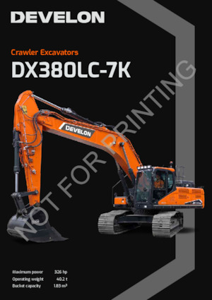 Excavatoare pe șenile Develon DX380LC-7K 
