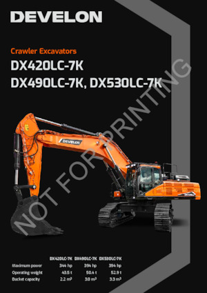 Excavatoare pe șenile Develon DX530LC-7K 