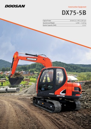 Excavatoare pe șenile Doosan DX75-5B
