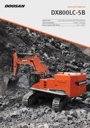 Excavatoare pe șenile Doosan DX800LC-5B