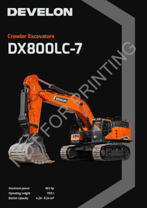 Excavatoare pe șenile Develon DX800LC-7 