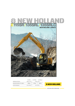 Excavatoare pe șenile New Holland E 115 SR