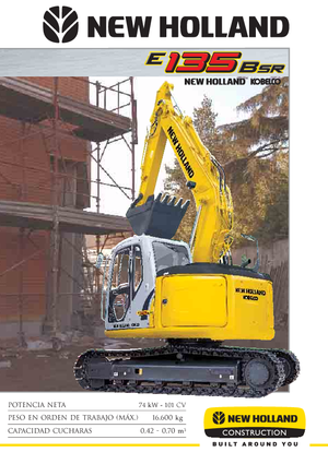Excavatoare pe șenile New Holland E 135 B SR