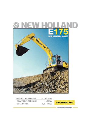 Excavatoare pe șenile New Holland E 175