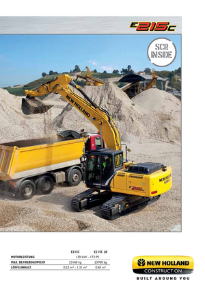 Excavatoare pe șenile New Holland E215C LC