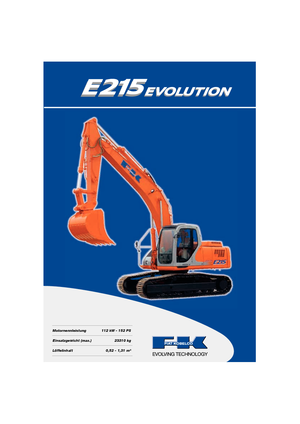 Excavatoare pe șenile Fiat Kobelco E 215 LCM