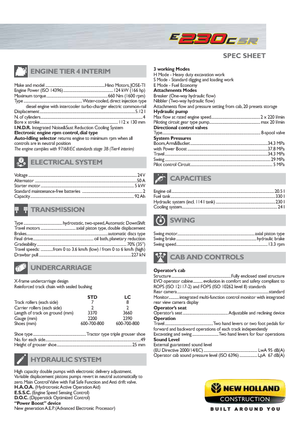 Excavatoare pe șenile New Holland E230C SR