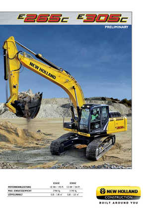 Excavatoare pe șenile New Holland E305C