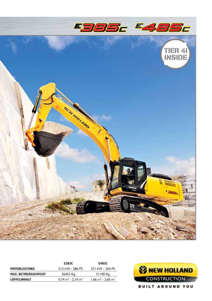 Excavatoare pe șenile New Holland E385C LC