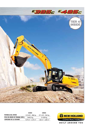 Excavatoare pe șenile New Holland E385C LC