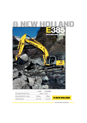 Excavatoare pe șenile New Holland E 385