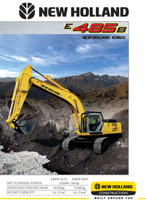 Excavatoare pe șenile New Holland E 485 B BEH