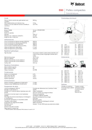 Excavatoare pe șenile Bobcat E 60