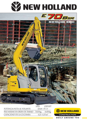 Excavatoare pe șenile New Holland E 70 B SR