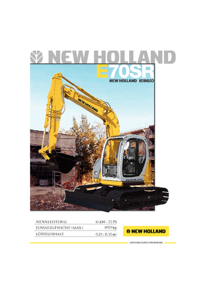 Excavatoare pe șenile New Holland E 70 SR