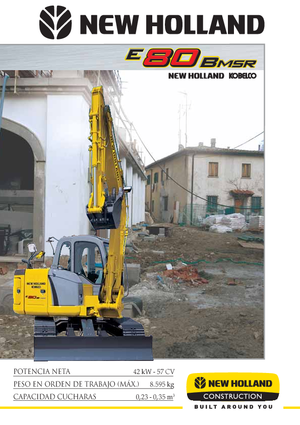 Excavatoare pe șenile New Holland E 80 B MSR