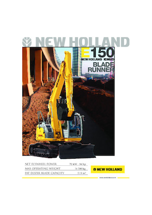 Excavatoare pe șenile New Holland E150 Blade Runner