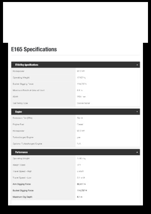 Excavatoare pe șenile Bobcat E165
