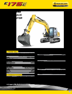 Excavatoare pe șenile New Holland E175C EVO