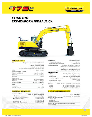 Excavatoare pe șenile New Holland E175C EVO