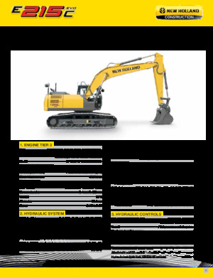 Excavatoare pe șenile New Holland E215C EVO