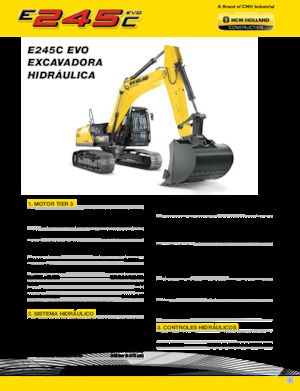 Excavatoare pe șenile New Holland E245C EVO