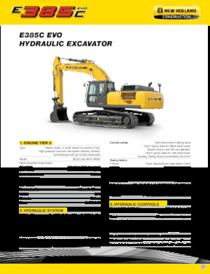 Excavatoare pe șenile New Holland E385C EVO
