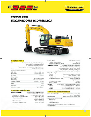 Excavatoare pe șenile New Holland E385C EVO
