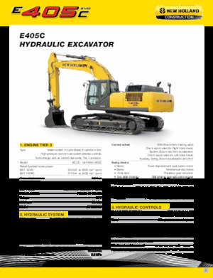Excavatoare pe șenile New Holland E405C EVO