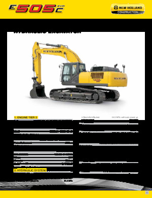 Excavatoare pe șenile New Holland E505C EVO