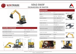 Excavatoare pe șenile SDLG E665F