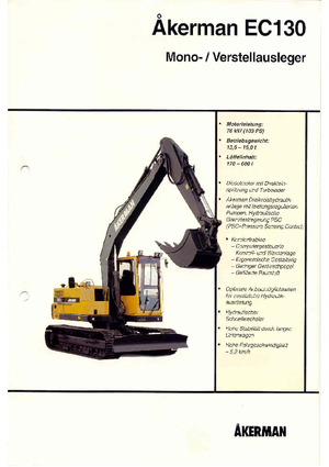 Excavatoare pe șenile Akerman-Volvo EC 130