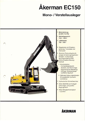 Excavatoare pe șenile Akerman-Volvo EC 150