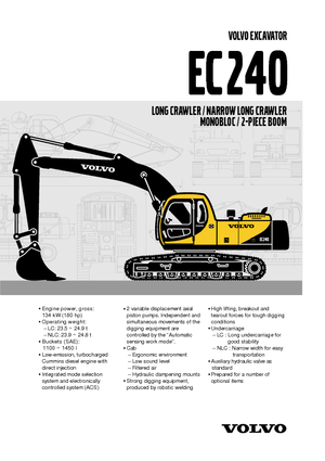Excavatoare pe șenile Volvo EC240LC