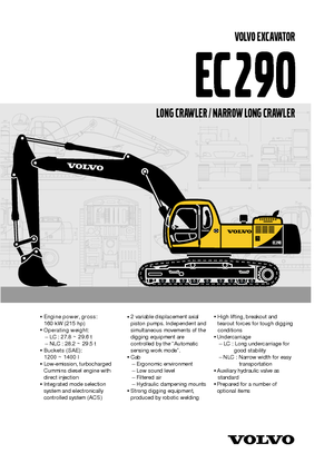 Excavatoare pe șenile Volvo EC290NLC