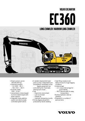 Excavatoare pe șenile Volvo EC360LC