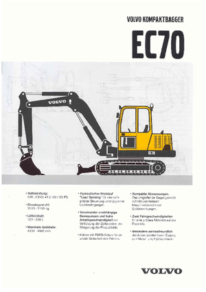 Excavatoare pe șenile Volvo EC70