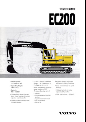 Excavatoare pe șenile Volvo EC200