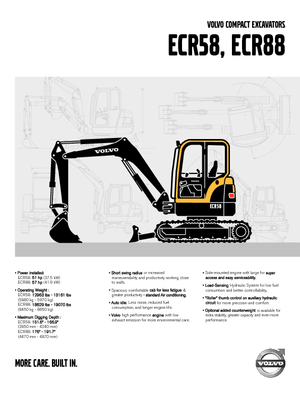 Excavatoare pe șenile Volvo ECR88
