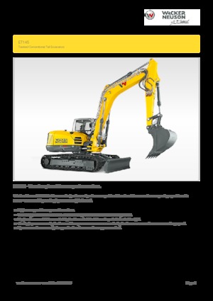 Excavatoare pe șenile Wacker Neuson ET145